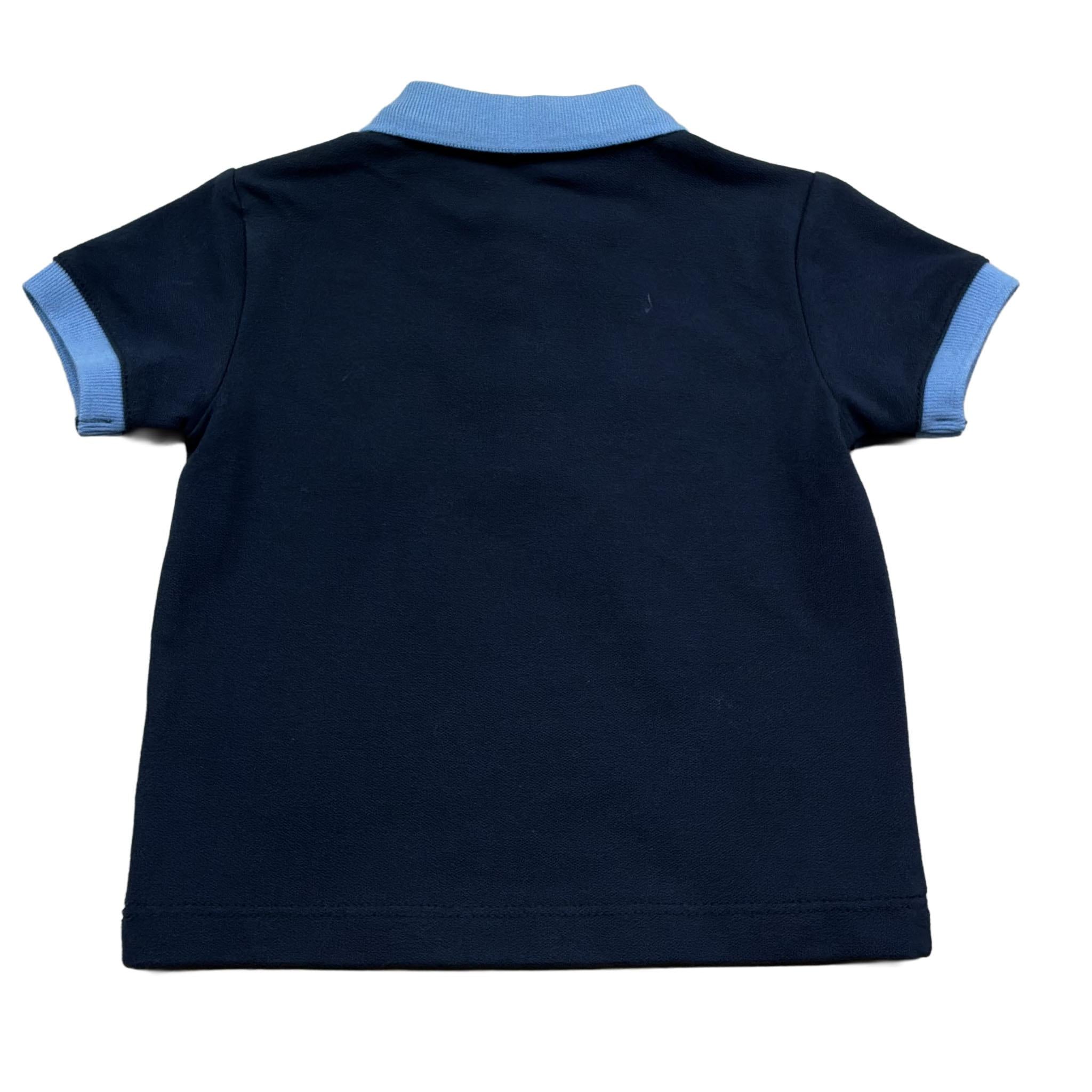 Trussardi Polo Mezza Manica Tinta Unita con Logo per Neonato TIP26036PO BLU TRUSSARDI 