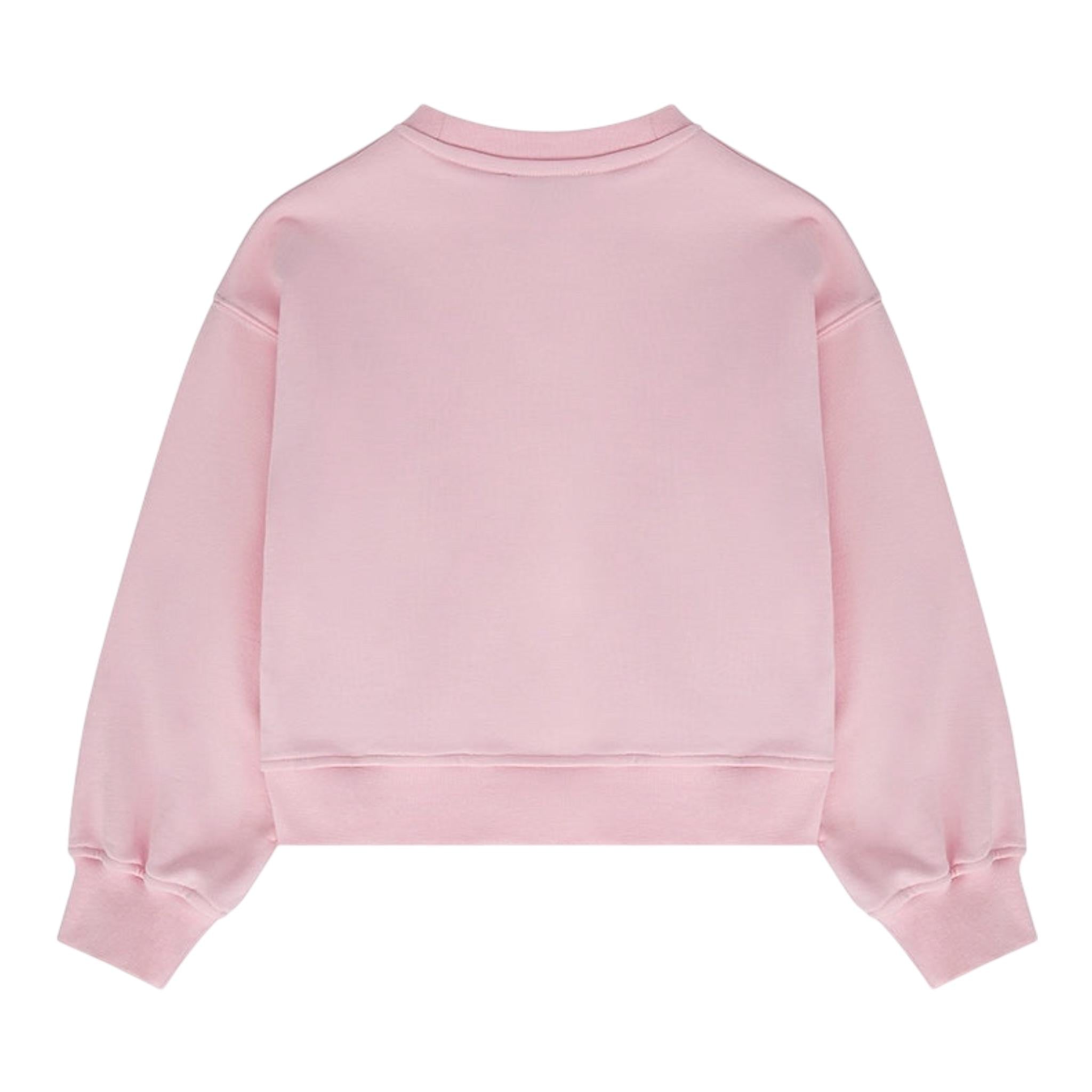 Iceberg Felpa Girocollo Tinta Unita con Logo per Bambina MFICE5151J ROSA ICEBERG 
