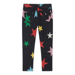 STELLA McCARTNEY jeans tinta unita con fantasia stelle Nero per Bambina TV6B90 NERO STELLA McCARTNEY 