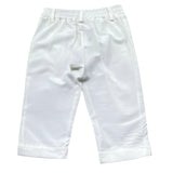 Le Bebe' Pantalone Tinta Unita con Elastico In Vita per Neonato LBB5390 BIANCO LE BEBE' 