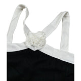 Imperial Top Tinta Unita con Applicazione per Bambina MO20070G75 NERO IMPERIAL 