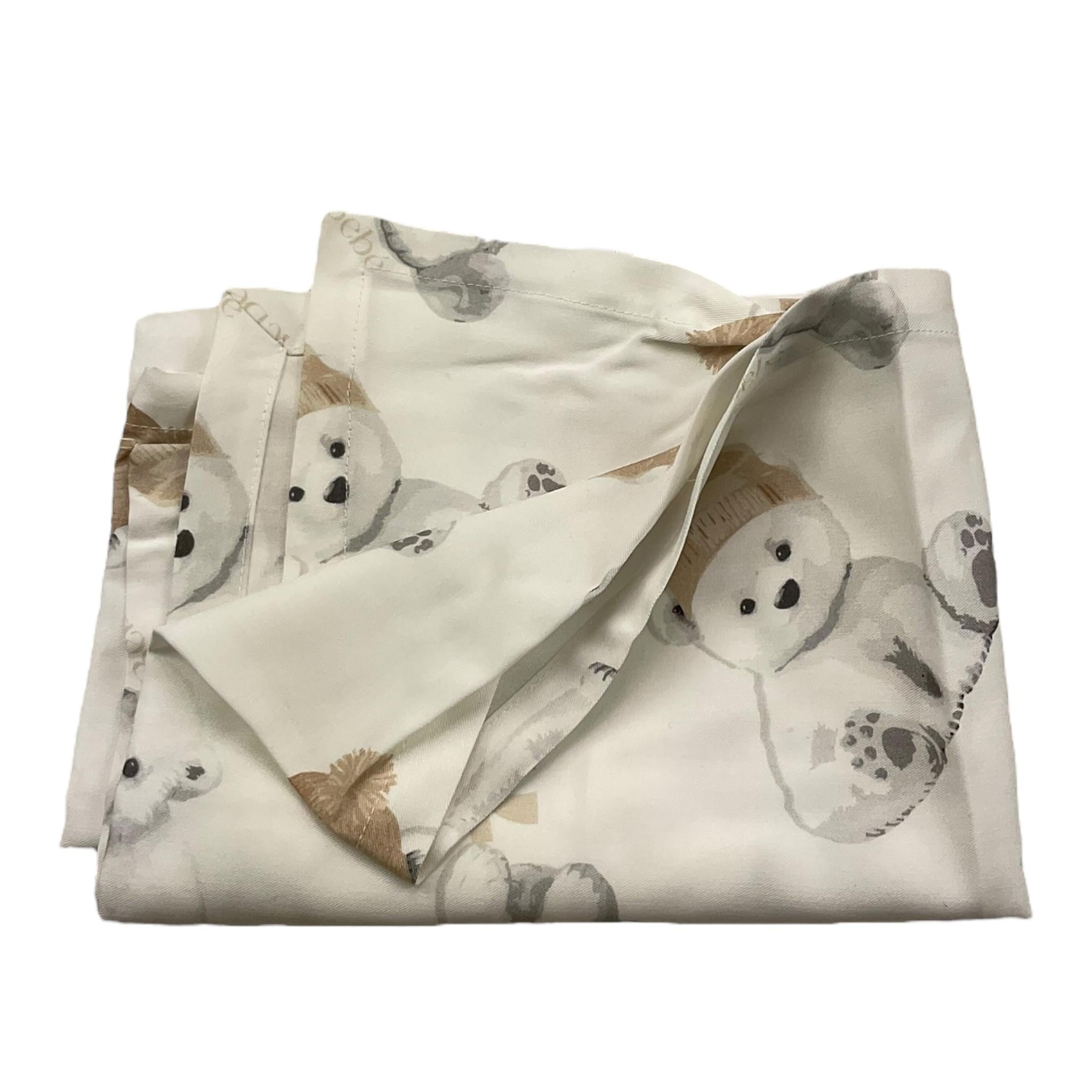 LE BEBE' lenzuola tinta unita con stampa orso Bianco per Neonato LBB5245 BIANCO LE BEBE' 