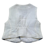 Manuel & Frank Gilet Tinta Unita con Bottoni In Contrasto per Neonato DUJEUU PANNA MANUEL & FRANK 