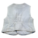 Manuel & Frank Gilet Tinta Unita con Bottoni In Contrasto per Neonato DUJEUU PANNA MANUEL & FRANK 