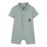 Timberland Pagliaccetto Mezza Manica con Cappello per Neonato T60396 VERDE TIMBERLAND 