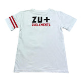Zu+Elements T-Shirt Girocoll Tinta Unita con Logo per Bambino ZU316 BIANCO ZU+ELEMENTS 