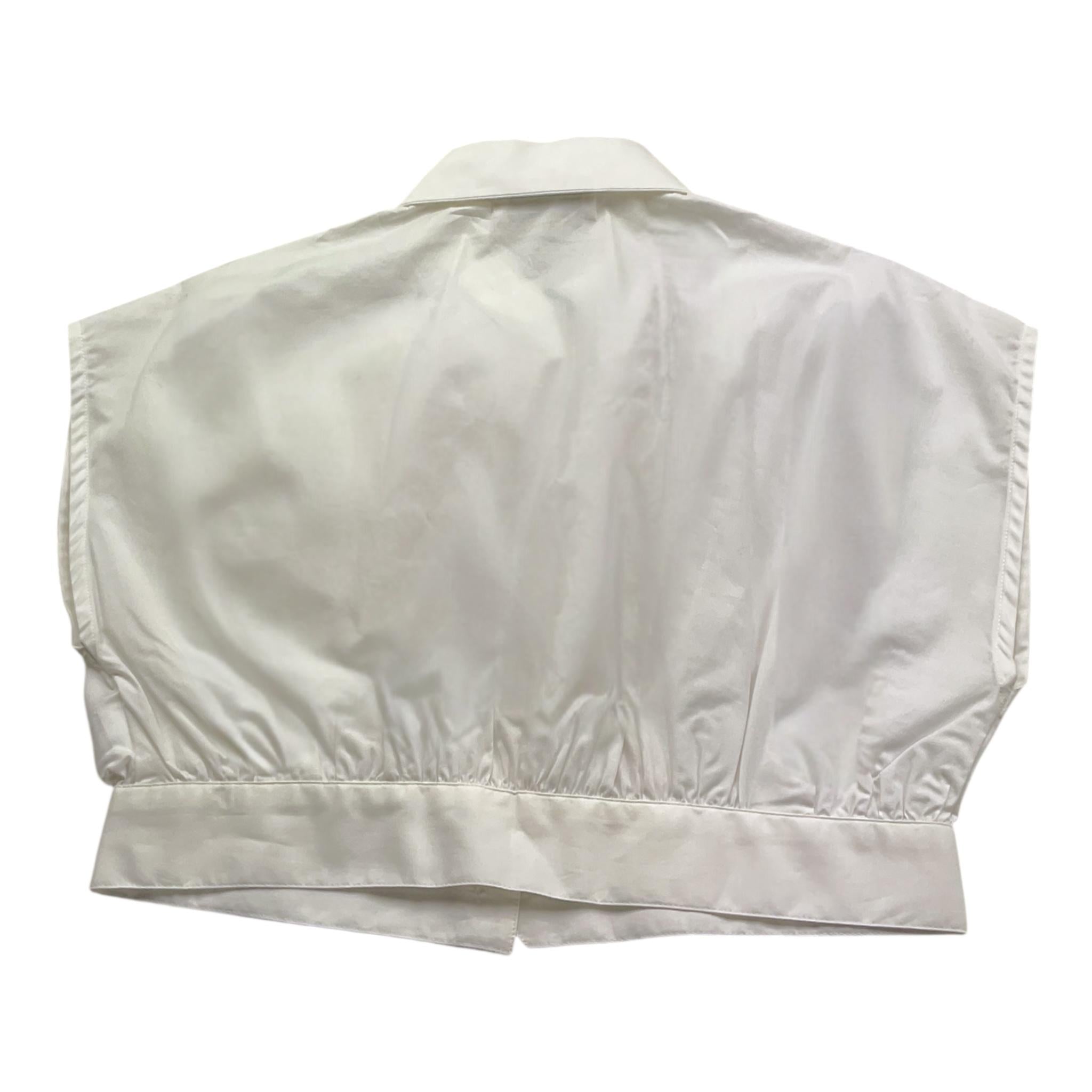 Nunzia Corinna Camicia Giromanica Tinta Unita per Bambina NJ4015695 BIANCO NUNZIA CORINNA 