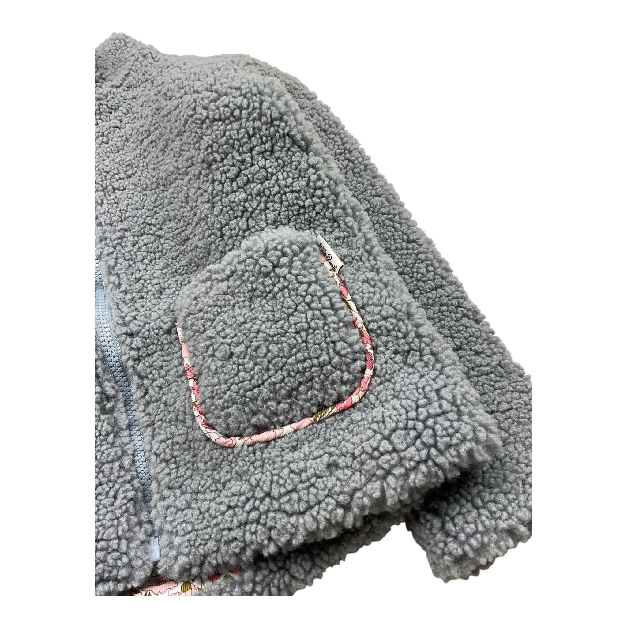 SAINT BARTH giubbino tinta unita modello teddy con zip Grigio per Bambina JYA00011 GRIGIO SAINT BARTH 