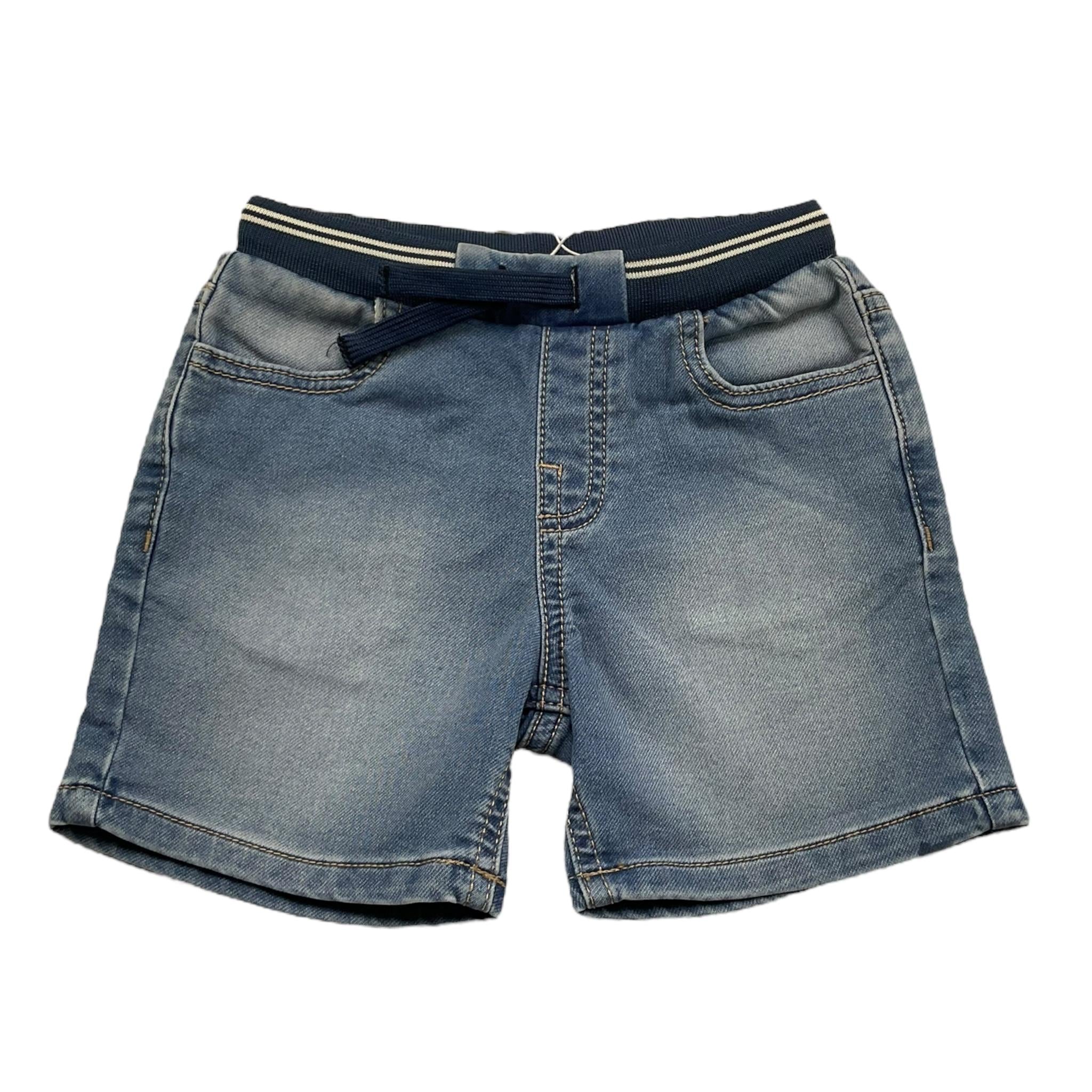 Mayoral Bermuda In Denim Tinta Unita con Elastico In Vita per Neonato 1248X AZZURRO MAYORAL 