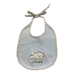 NINNAOH bavetta tinta unita con stampa Azzurro per Neonato I23218 AZZURRO NINNAOH 