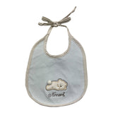 NINNAOH bavetta tinta unita con stampa Azzurro per Neonato I23218 AZZURRO NINNAOH 