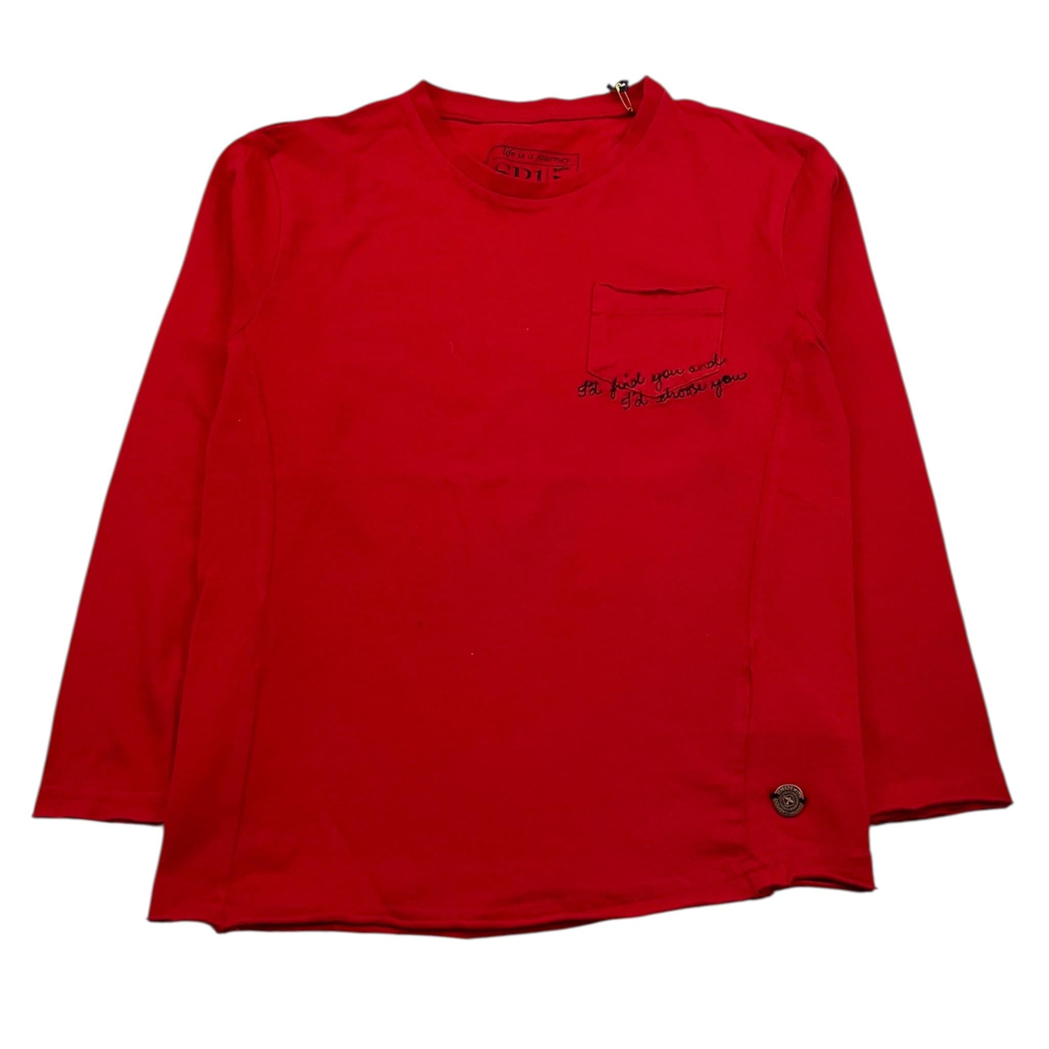 SP1 shirt girocollo tinta unita cn taschino Rosso per Bambino B3802820 ROSSO SP1 