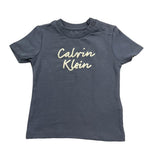 Calvin Klein T-Shirt Girocollo Tinta Unita con Stampa per Neonato IN0IN00292 PETROLIO CALVIN KLEIN 