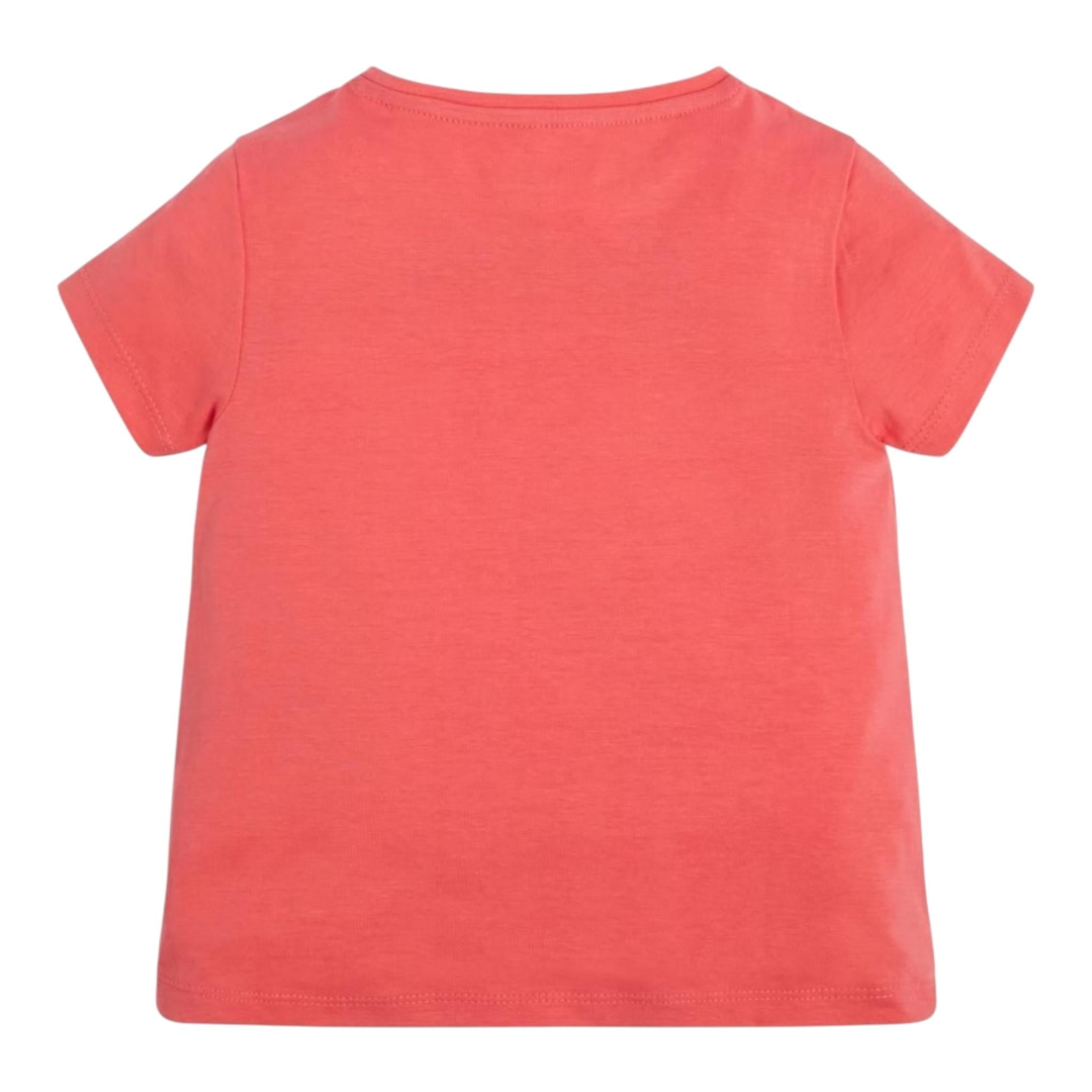 Guess T-Shirt Girocollo Tinta Unita con Stampa per Neonata K3GI01K6YW3 FUXIA GUESS 