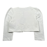 Please Giacca Tinta Unita per Bambina LG02042G49 PANNA PLEASE 