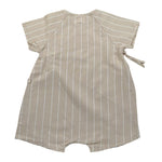 Teddy E Minou Pagliaccetto Mezza Manica Tinta Unita con Fantasia A Righe per Neonata E24TU024L6010 BEIGE TEDDY E MINOU 