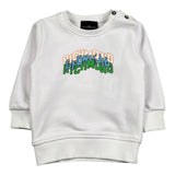 John Richmond Felpa Chiusa Girocollo Tinta Unita con Stampa per Neonato RIP260102FE BIANCO JOHN RICHMOND 