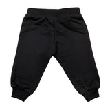 MOSCHINO pantalone tuta tinta unita con stampa in contrasto Nero per Bambino HUP084 NERO MOSCHINO 