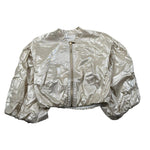 Miss Grant Giubbino Tinta Unita con Zip per Bambina MG1323 ORO MISS GRANT 