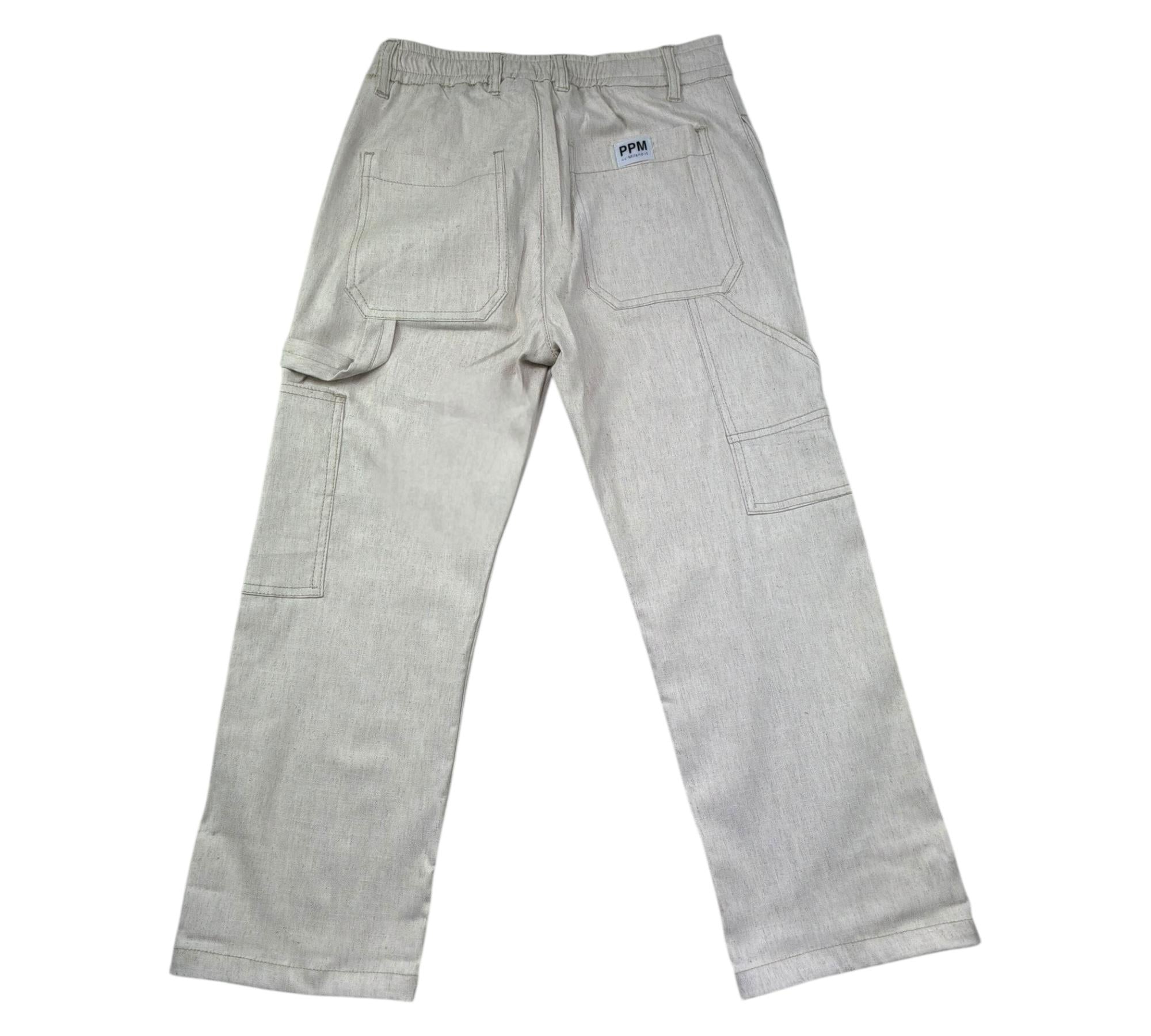 Paolo Pecora Pantalone Tinta Unita con Elastico In Vita per Bambino PP4320 BEIGE PAOLO PECORA 