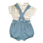 Calamaro Completo 2 Pezzi Camicia-Bermuda per Neonato 17734 BIANCO/AZZURRO CALAMARO 