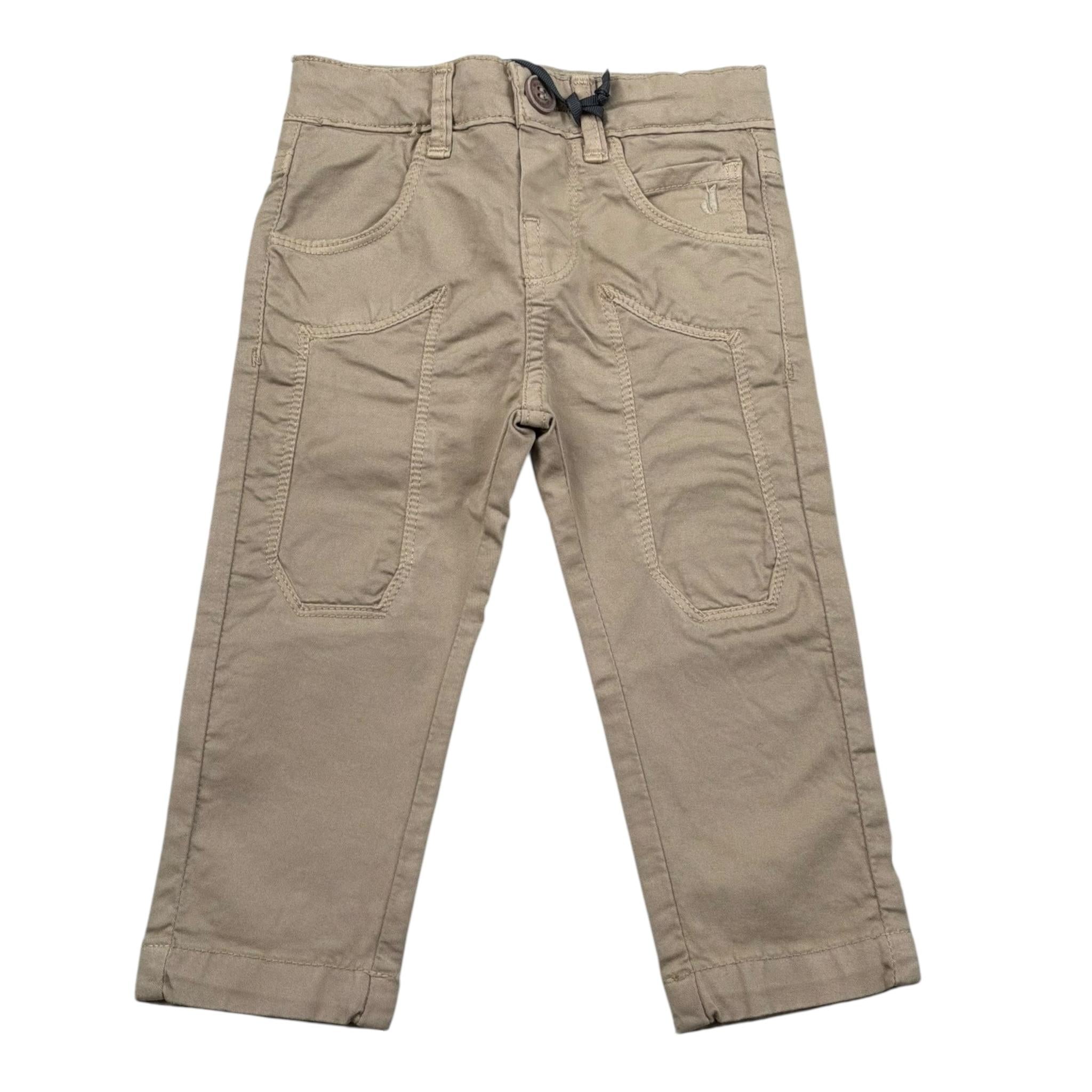 Jeckerson Pantalone Tinta Unita con Girovita Regolabile per Neonato JN4085 BEIGE JECKERSON 