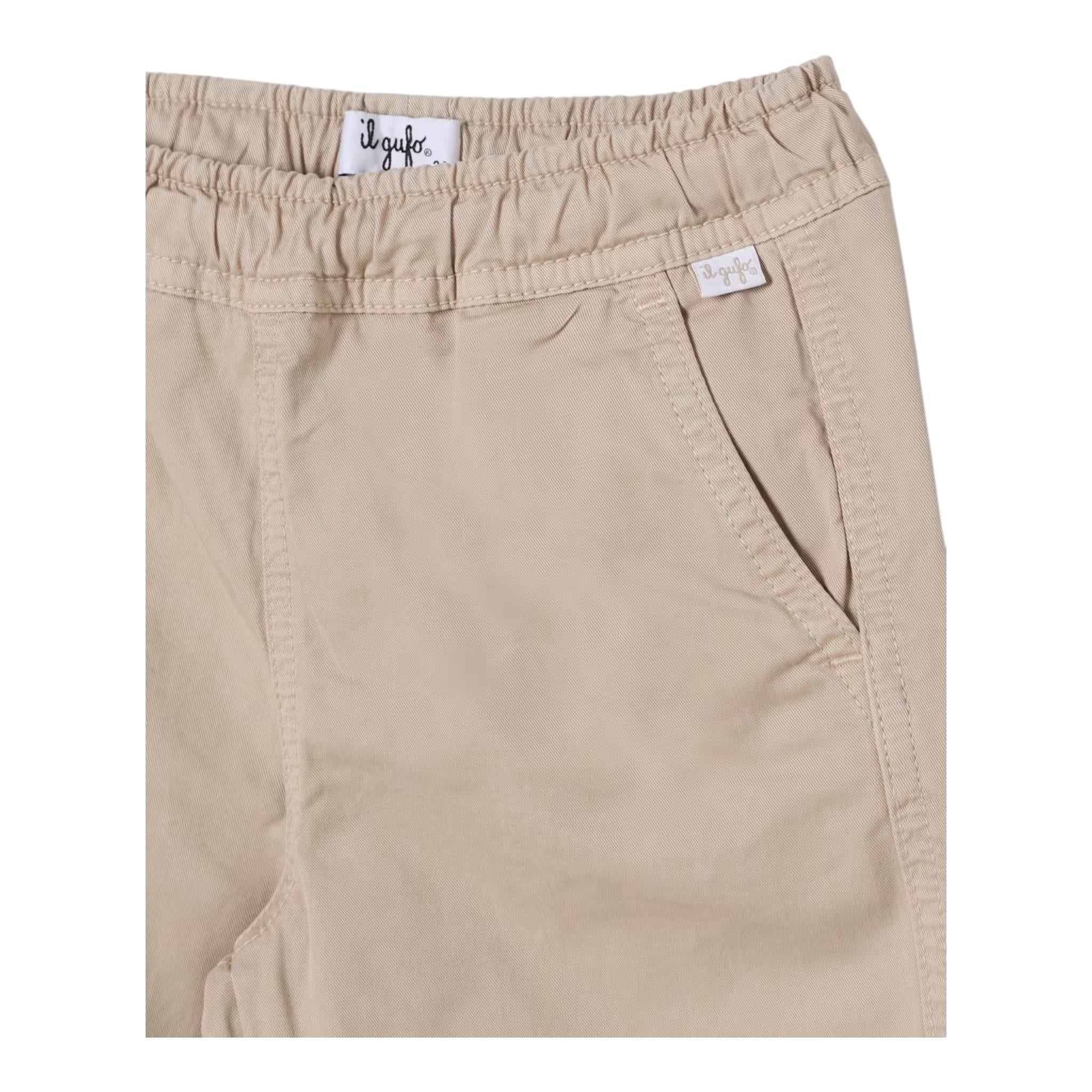 Il Gufo Pantalone Tinta Unita con Elastico In Vita per Neonato P25PL404C6074N BEIGE IL GUFO 
