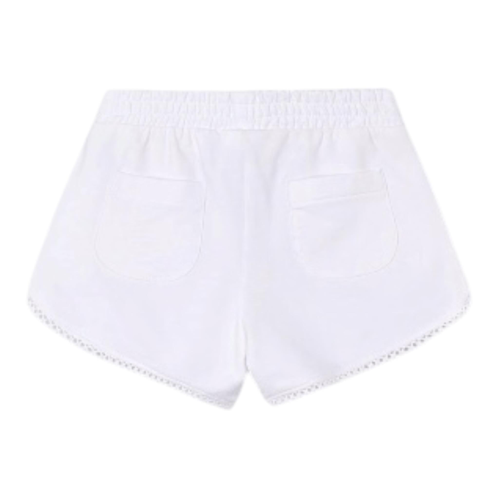 Mayoral Short Tinta Unica con Elastico In Vita per Bambina 607X BIANCO MAYORAL 