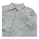 Trussardi Camicia Tinta Unita con Logo per Bambina TGP26035CA AZZURRO TRUSSARDI 