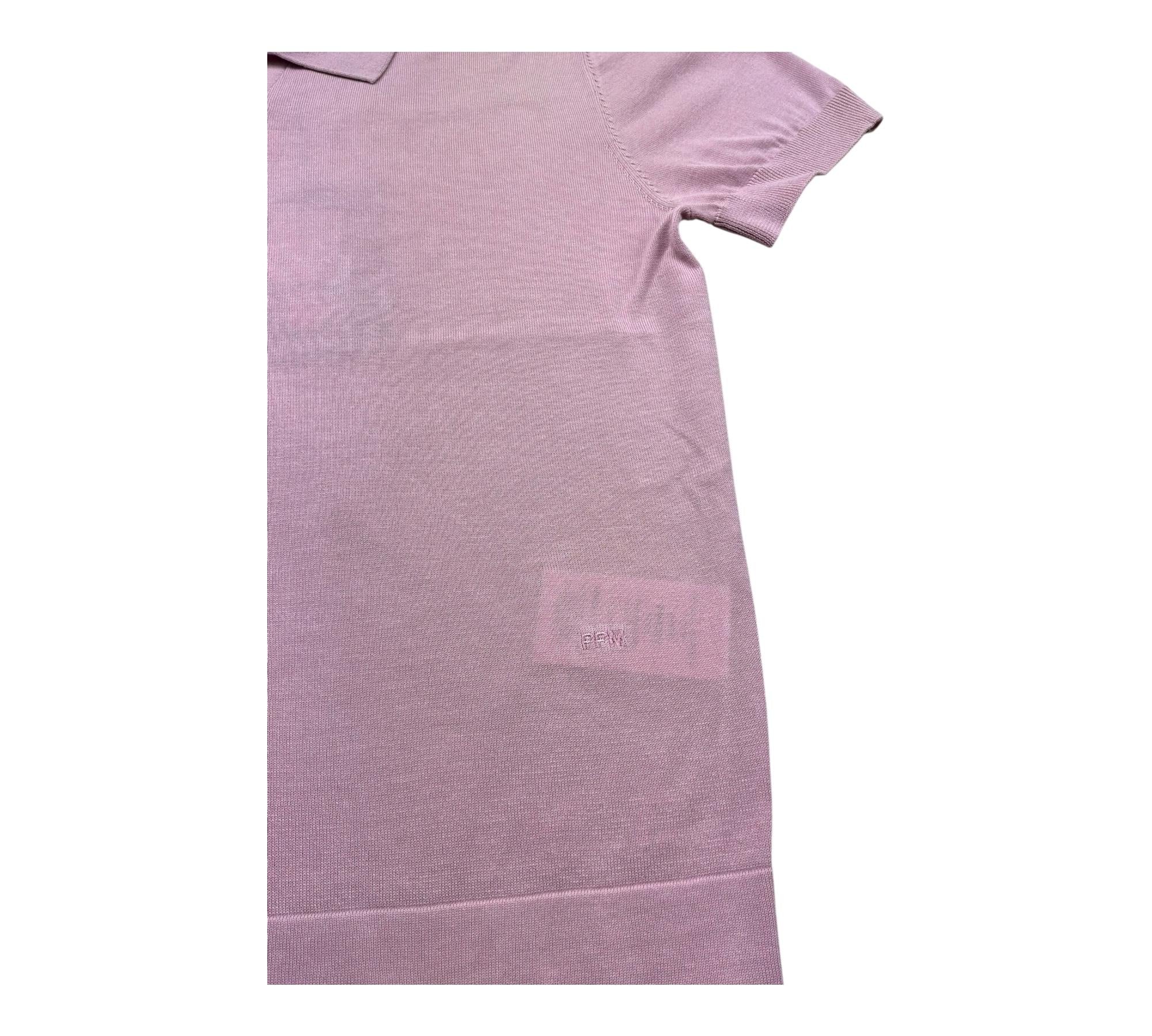 Paolo Pecora Polo Mezza Manica Tinta Unita In Maglia per Bambino PP4277 ROSA PAOLO PECORA 