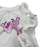 M+E' T-Shirt Girocollo tinta unita con Stampa Bianco per Neonata UE1377 BIANCO M+E' 