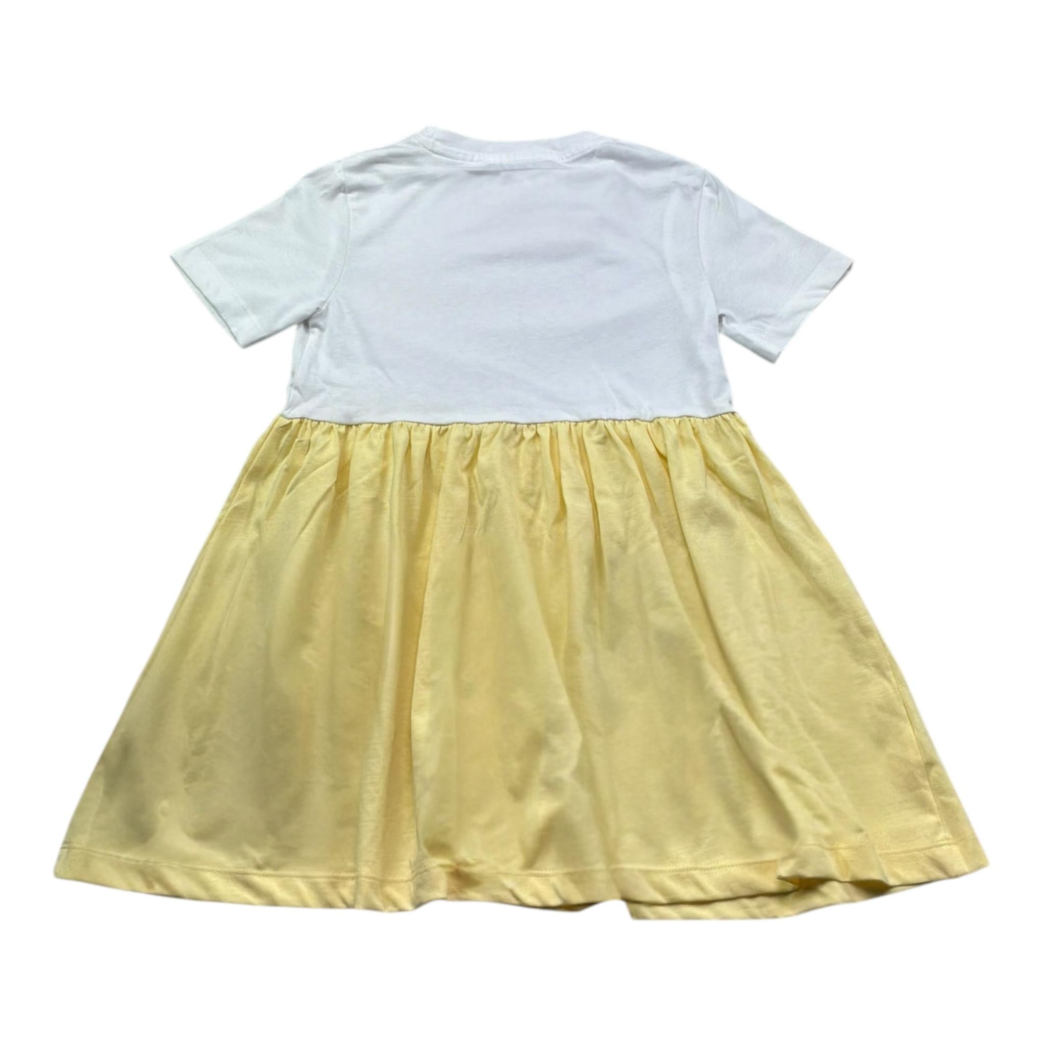 Trussardi Abito Bicolore Mezza Manica per Bambina TGP26009VE BIANCO/GIALLO TRUSSARDI 