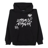 EMPORIO ARMANI felpa con cappuccio tinta unita con stampa Nero per Bambino EB000019 NERO EMPORIO ARMANI 