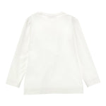 Monnalisa Shirt Girocollo Tinta Unita con Stampa per Neonata 19D632N BIANCO MONNALISA 