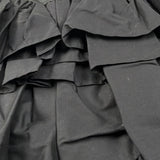 Dou Dou Gonna Tinta Unita con Balze E Elastico In Vita per Bambina DW7A61XX NERO DOU DOU 