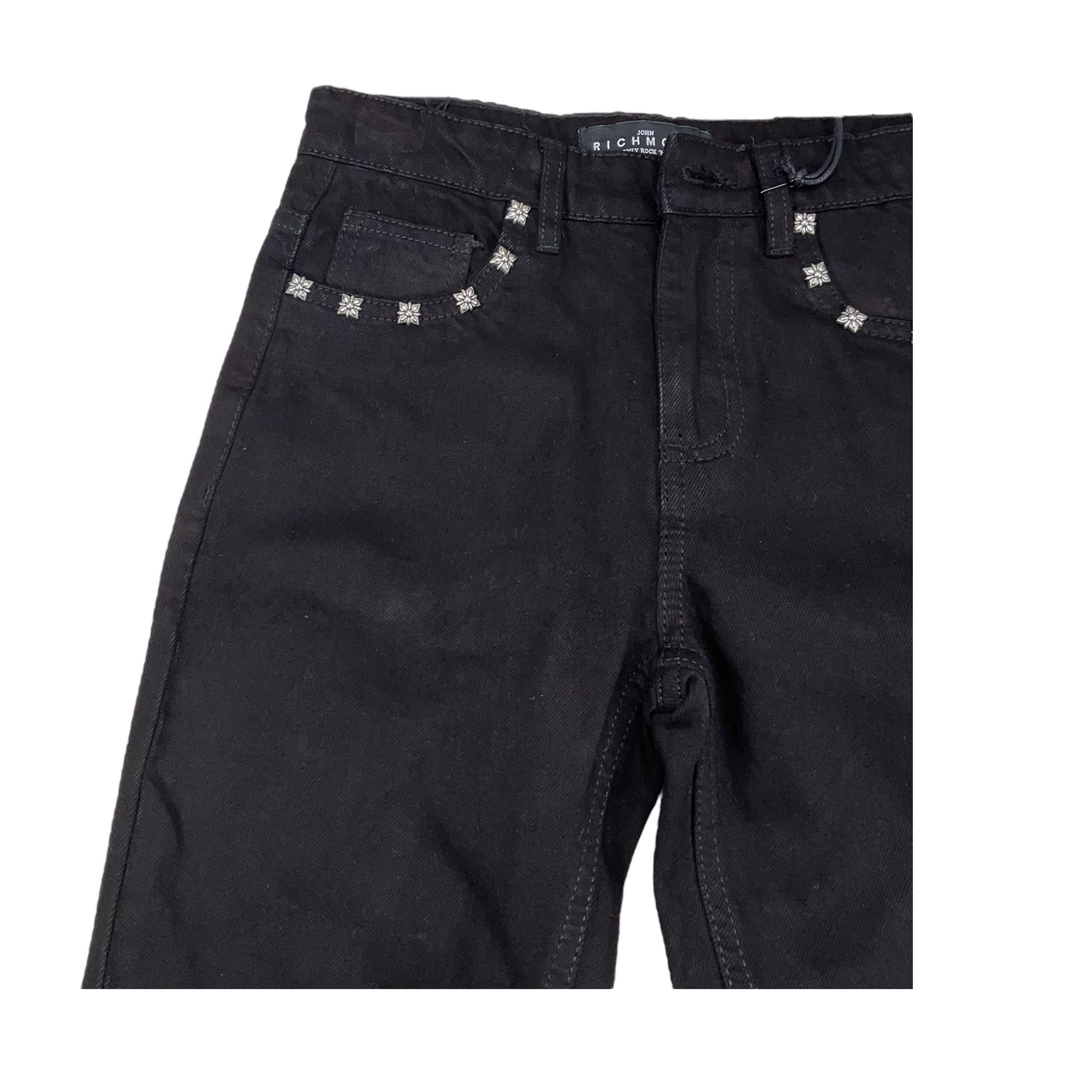 JOHN RICHMOND pantalone tinta unita con girovita regolabile Nero per Bambino RBA25082JE NERO JOHN RICHMOND 