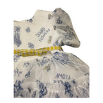 Monnalisa Abito Mezza Manica Tinta Unita Tulle per Neonata 319907 BIANCO MONNALISA 