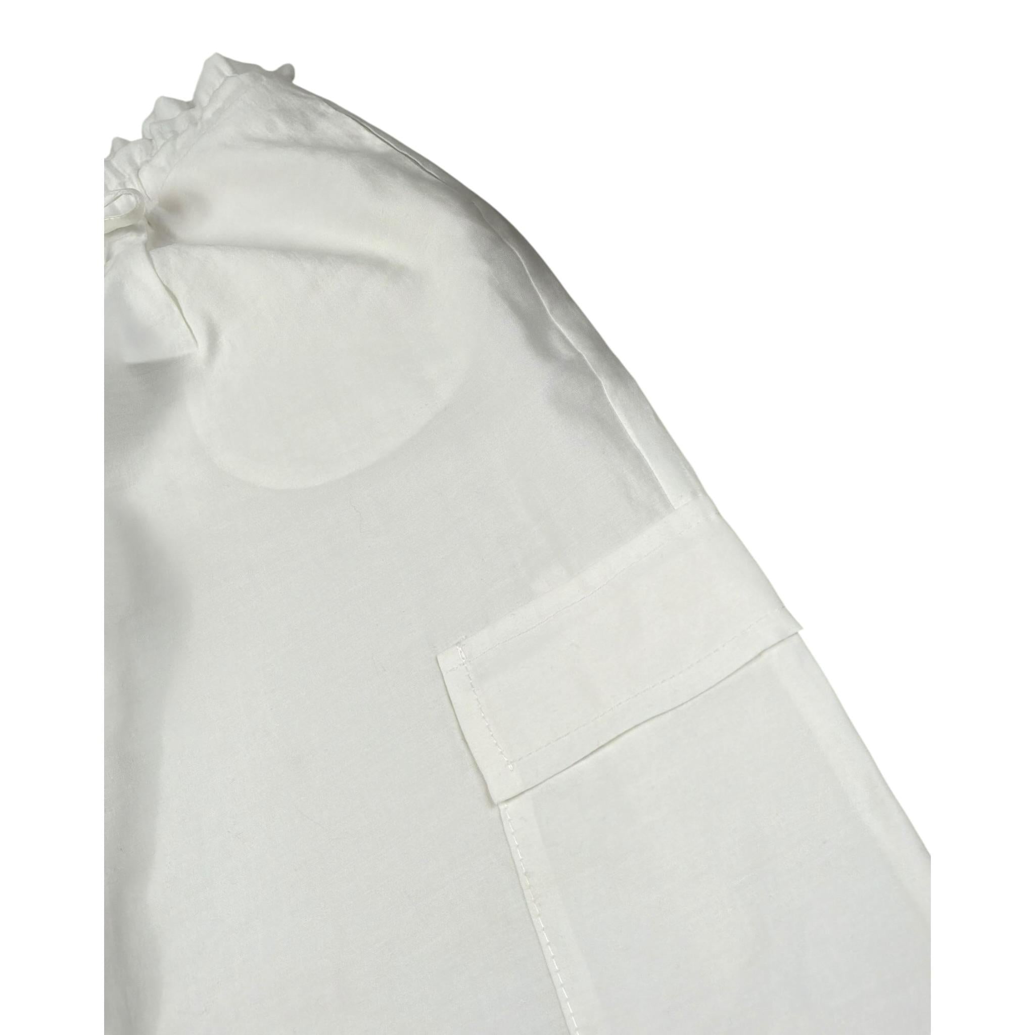 Lu Lu By Miss Grant Pantalone tinta unita Modello A Palazzo Bianco per Bambina LL2757 BIANCO LU LU BY MISS GRANT 