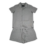 John Richmond Completo 2 Pezzi Camicia-Bermuda Tinta Unita per Bambino RBP26213CL GRIGIO JOHN RICHMOND 