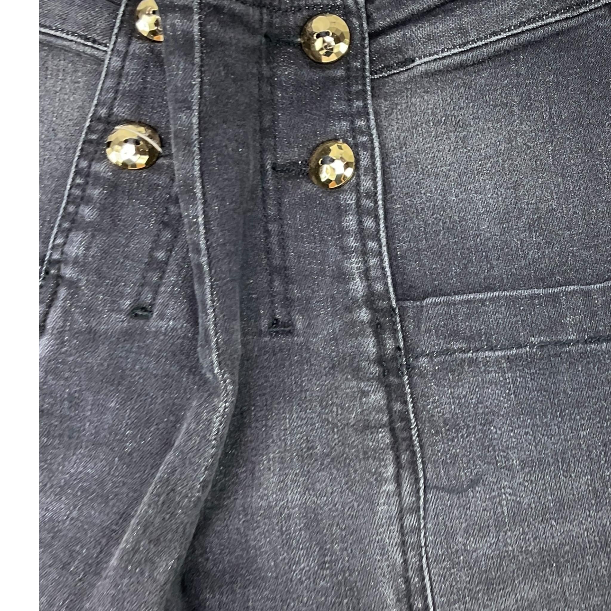 GAELLE jeans tinta unita con girovita regolabile Nero per Bambina 2741PD0906 NERO GAELLE 