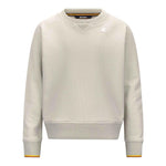 K-Way Maglia Tinta Unita Girocollo con Logo per Bambino K2148LW PANNA K-WAY 