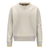 K-Way Maglia Tinta Unita Girocollo con Logo per Bambino K2148LW PANNA K-WAY 