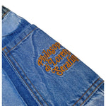Philosophy Short Modello Gonna Tinta Unita In Denim per Bambina I9E402 BLU PHILOSOPHY 