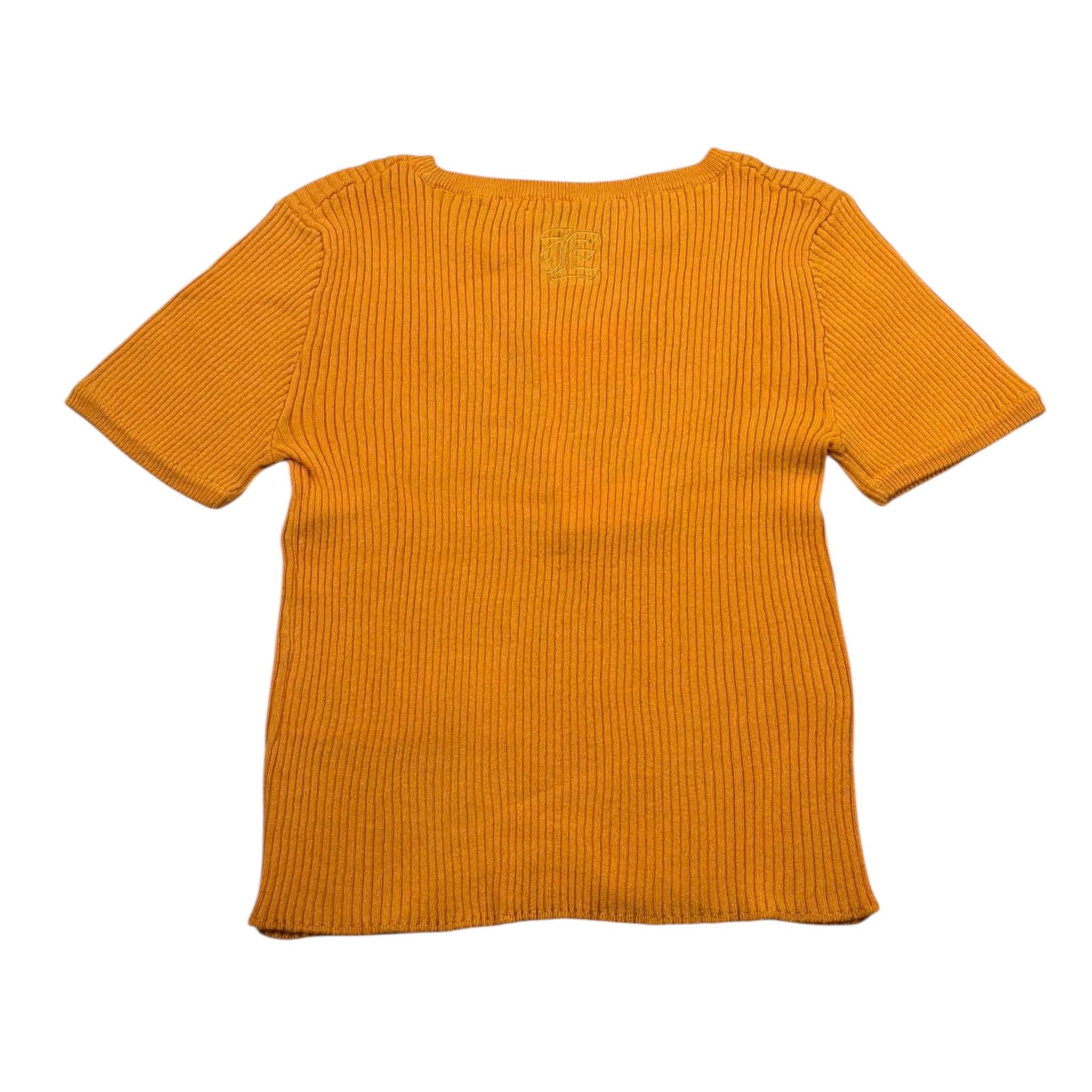 Ermanno Scervino T-Shirt Girocollo In Filo per Bambina SFMA032 ARANCIONE ERMANNO SCERVINO 