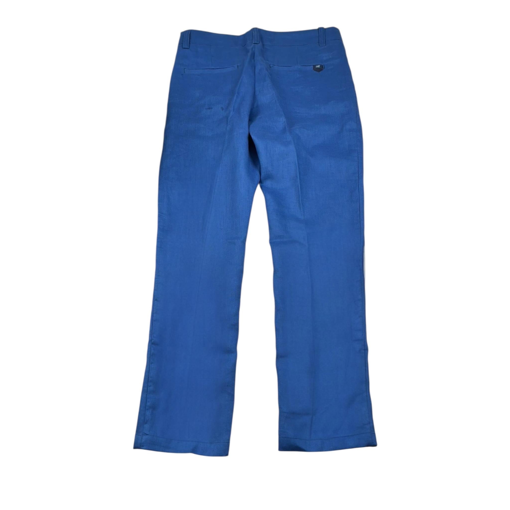 Manuell & Frank Pantalone Tinta Unita con Girovita Regolabile per Bambino MF1492R BLU MANUELL & FRANK 