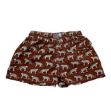 Saint Barth Costume Tinta Unita con Stampa Animale per Bambino JEA0016 MARRONE SAINT BARTH 