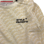 CESARE PACIOTTI shirt girocollo tinta unita con stampa Panna per Neonato TSP5314B PANNA CESARE PACIOTTI 