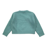 IL GUFO maglia tinta unita con stampa Verde per Neonata A24MA473EM220 VERDE IL GUFO 