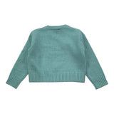 IL GUFO maglia tinta unita con stampa Verde per Neonata A24MA473EM220 VERDE IL GUFO 