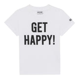 Moschino T-Shirt Girocollo Tinta Unita con Stampe per Bambino HDM06U BIANCO MOSCHINO 